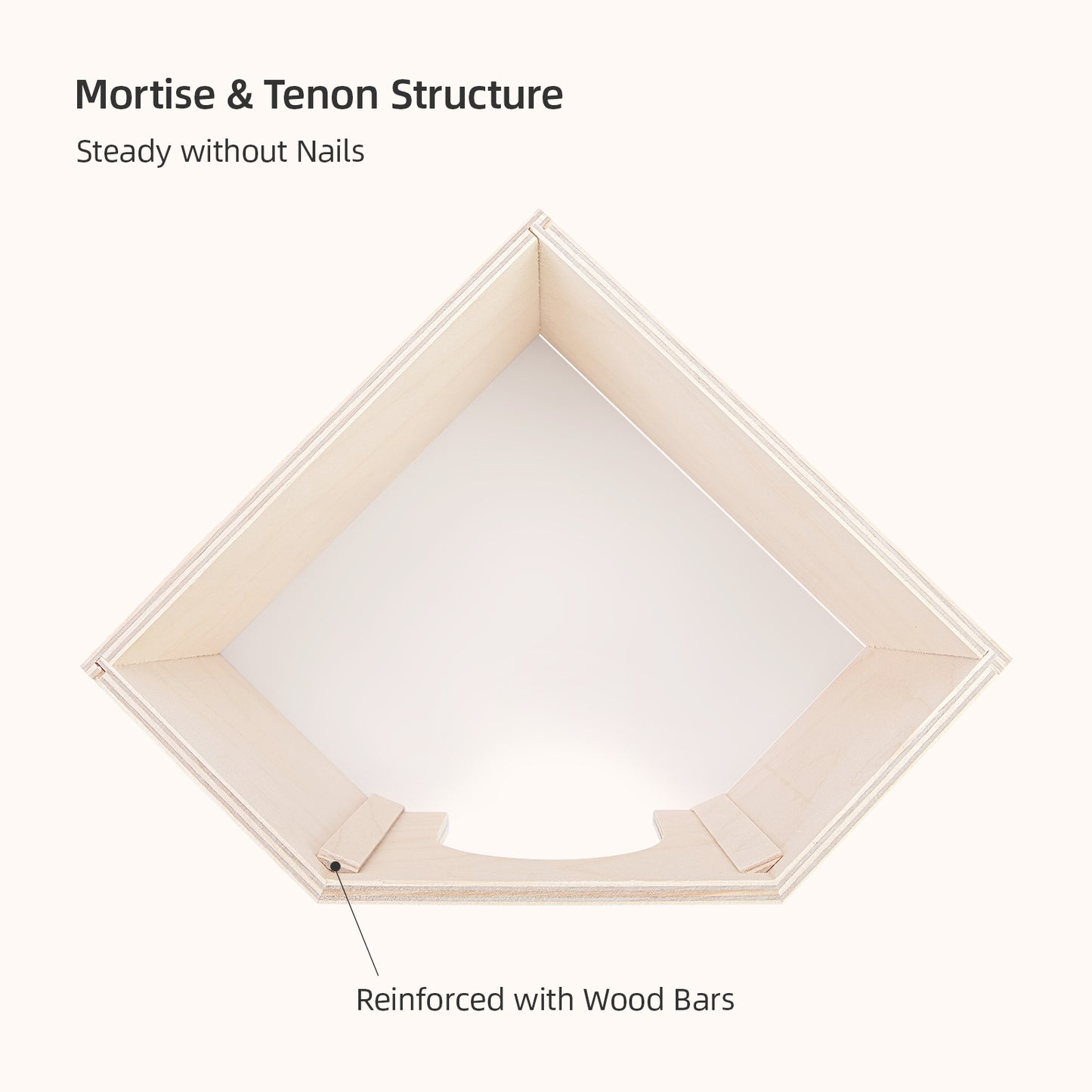 Niteangel Hamster House for Hamsters Gerbils Mice or Similar-Sized Pets (Triangle-Shaped Hamster Hut)