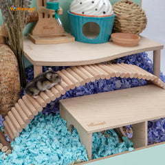 Niteangel Hamster Suspension Bridge Toy - Long Climbing Ladder for Dwarf Syrian Hamster Mice Mouse Gerbils and Other Small Animals