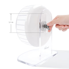 Niteangel Super-Silent Hamster Exercise Wheels: - Quiet Spinner Hamster Running Wheels with Adjustable Stand for Hamsters Gerbils Mice Or Other Small Animals