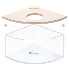 Niteangel Animal Sand-Bath Box: - Acrylic Critter's Sand Bath Shower Room & Digging Sand Container for Hamsters Mice Lemming Gerbils or Other Small Pets