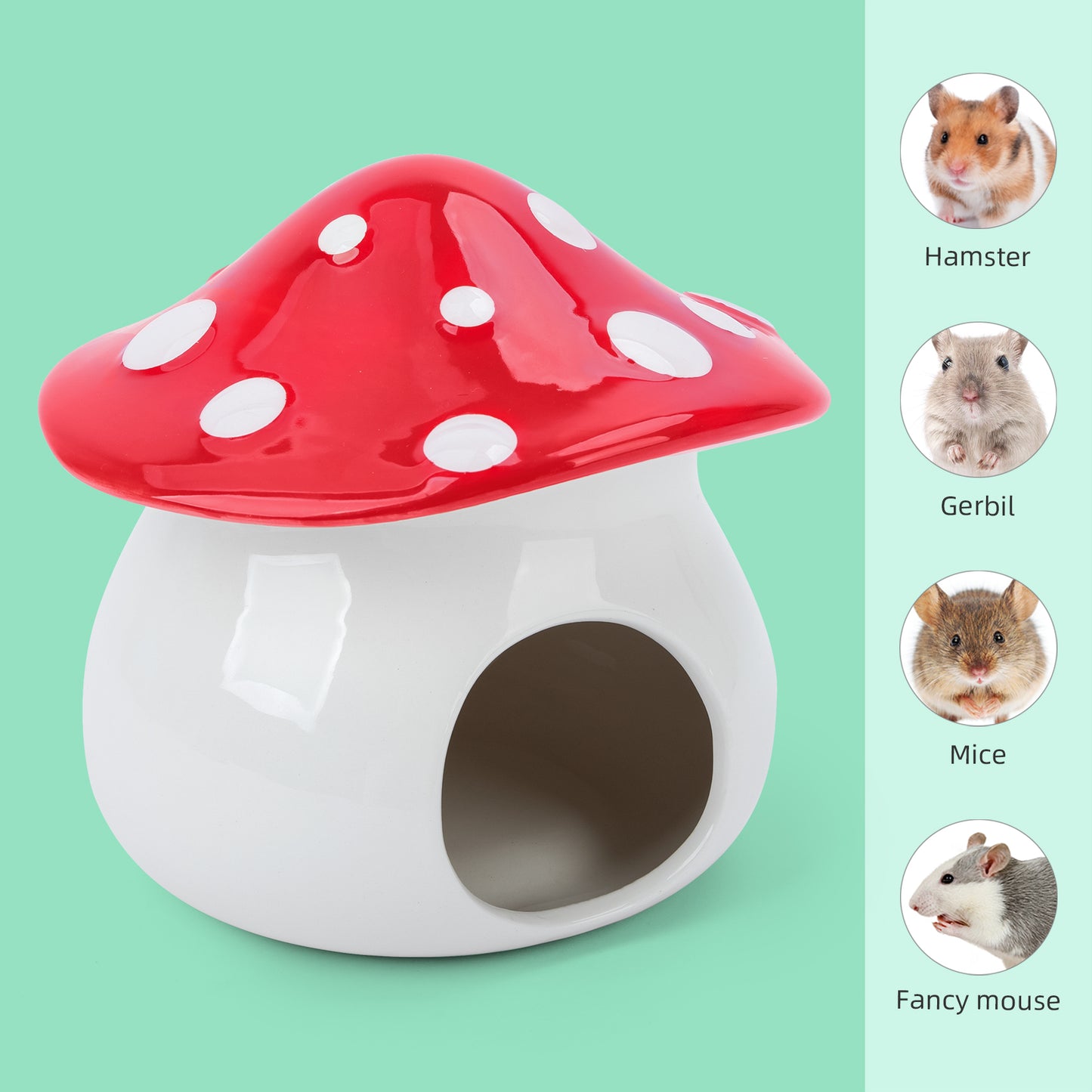 Niteangel Ceramic Hamster Habitat Hideout