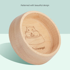 Niteangel Wooden Hamster Feeding Bowl - Small Animal Food Dish for Dwarf Syrian Hamsters Gerbils Mice Degus or Other Similar