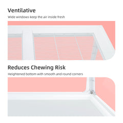 Niteangel Stacker Series Hamster Cage - Stackable & Large Glass Enclosure for Hamster Gerbils Mice Lemming Degus or Other Small-Sized Pets