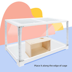 Niteangel Visible Hamster Digging Box: - for Syrian Dwarf Roborovski Campbell Hamsters