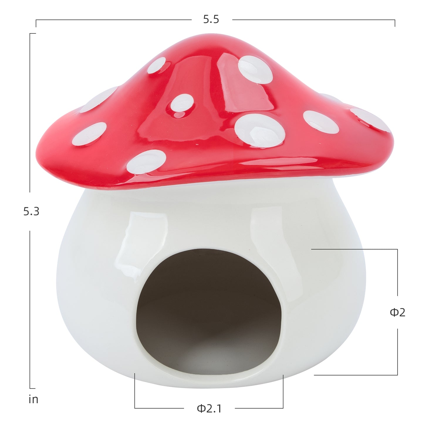 Niteangel Ceramic Hamster Habitat Hideout