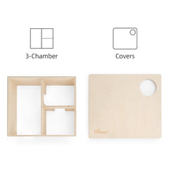 Niteangel 3-Chamber Hideout For Hamsters & Mice