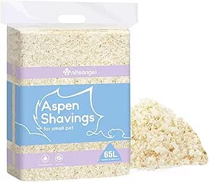 Niteangel Aspen Shaving Hamster Beddings for Syrian Dwarf Hamster Gerbil Mice Degu Rat Rabbit Bunny Guinea Pig Chinchilla Hedgehog or Other Small Pets