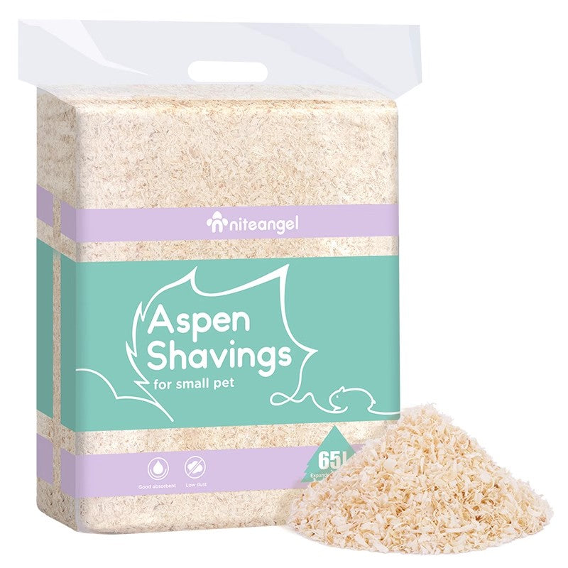 Niteangel Aspen Shaving Hamster Beddings for Syrian Dwarf Hamster Gerbil Mice Degu Rat Rabbit Bunny Guinea Pig Chinchilla Hedgehog or Other Small Pets