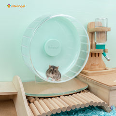 Niteangel Super-Silent Hamster Exercise Wheels: - Quiet Spinner Hamster Running Wheels with Adjustable Stand for Hamsters Gerbils Mice Or Other Small Animals