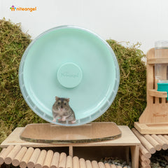 Niteangel Super-Silent Hamster Exercise Wheels: - Quiet Spinner Hamster Running Wheels with Adjustable Stand for Hamsters Gerbils Mice Or Other Small Animals