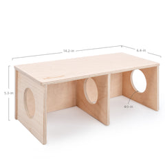 Niteangel Hamster Secret Peep Shed 2-Chamber Hideout & Tunnel Exploring Toys