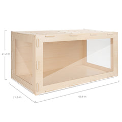 Niteangel Bigger World MDF Terrarium Aspen Poplar Wooden Enclosure for Syrian and Dwarf Hamsters