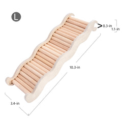 Niteangel Hamster Climbing Toy Wooden Ladder Bridge for Hamsters Gerbils Mice and Small Animals