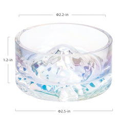 Niteangel Hamster Feeding & Water Bowls - Small Animal Glass Drinking Bowls for Dwarf Syrian Hamsters Gerbils Mice Rats or Other Similar-Sized Small Pets