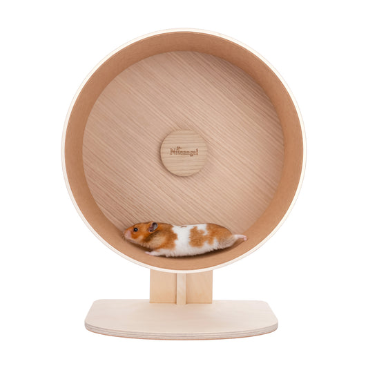 Niteangel Wooden Hamster Exercise Wheel:- Silent Hamster Running Wheel for Hamsters Gerbil Mice and Other Similar-Sized Small Pets