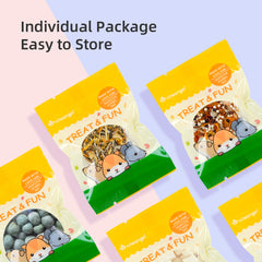 Niteangel Jouet Friandises et En-cas pour Hamsters - Mélange de friandises naturelles pour petits animaux, notamment hamsters nains syriens, gerbilles, souris, lemmings, octodons et autres petits animaux de compagnie.