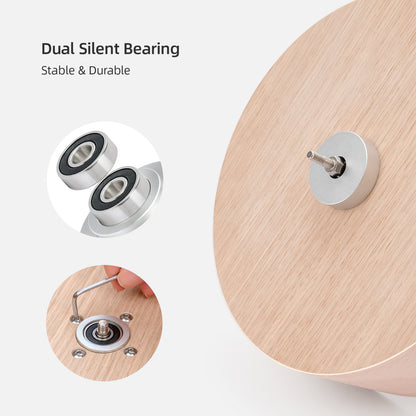 Niteangel Wooden Hamster Exercise Wheel:- Silent Hamster Running Wheel for Hamsters Gerbil Mice and Other Similar-Sized Small Pets