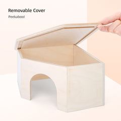 Niteangel Hamster House for Hamsters Gerbils Mice or Similar-Sized Pets (Triangle-Shaped Hamster Hut)