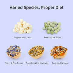 Niteangel Jouet Friandises et En-cas pour Hamsters - Mélange de friandises naturelles pour petits animaux, notamment hamsters nains syriens, gerbilles, souris, lemmings, octodons et autres petits animaux de compagnie.