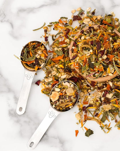 Niteangel Hamster Food Scoop - Stainless Steel Measuring Scoop for Dwarf Syrian Hamsters Gerbils Mice Degus or Other Similar-Sized Small Pets