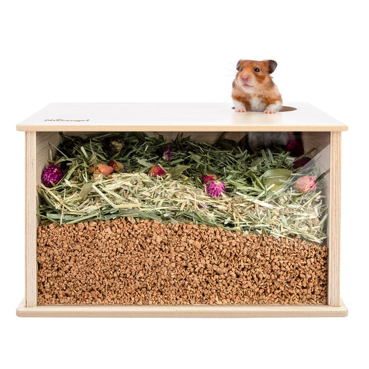 Niteangel Visible Hamster Digging Box: - for Syrian Dwarf Roborovski Campbell Hamsters