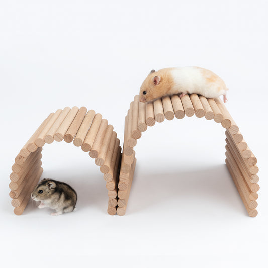 Niteangel Hamster Climbing Ladder Wooden Suspension Bridge for Small Animals