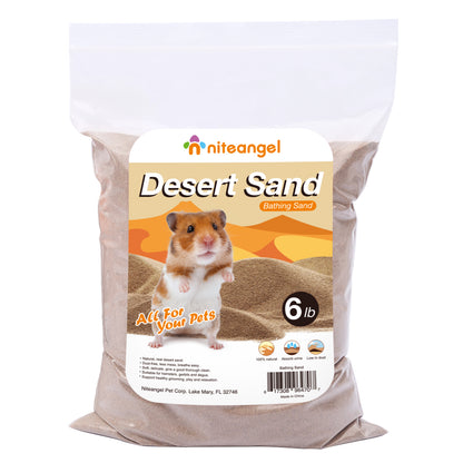 Niteangel Desert Badender Wüstensand für Hamster, Rennmäuse, Mäuse, Degu oder andere kleine Haustiere