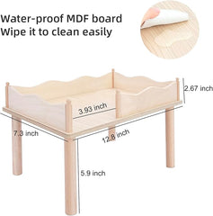 Niteangel Hamsterspielplattform aus Holz &amp; Labyrinth-Serie mit mehreren Kammern für Zwerghamster, Rennmäuse, Mäuse, Degus oder andere Kleintiere 