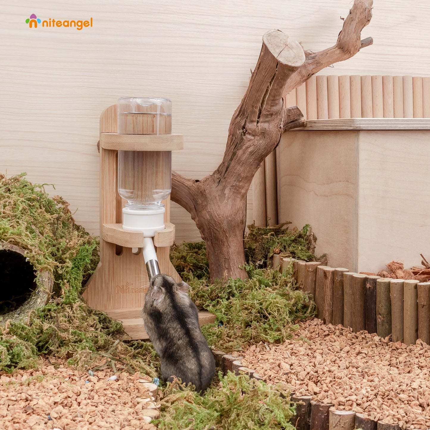 Niteangel Wasserflasche mit Ständer für kleine Nagetiere