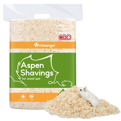 Niteangel Aspen Rasage Hamster Literie pour hamster nain syrien gerbille souris Degu Rat lapin lapin cochon d'Inde Chinchilla hérisson ou autres petits animaux de compagnie