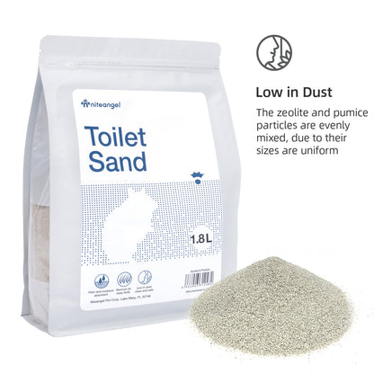 Niteangel Training Litter Potty Sand - Hamster Sand Bath for Syrian Dwarf Hamsters Gerbil Lemming Degus or Other Small Pets (1.4 L x 2 - Purple Label)