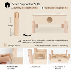 Niteangel 3-Chamber Hideout For Hamsters & Mice