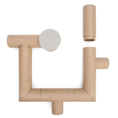 Niteangel Hamster Cardboard Paper Tunnel Set - DIY & Build Unique Tube Burrow as Hideout for Small Sized Animals Like Hamsters Mouse Gerbils Mice