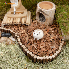 Niteangel Natural Coco/Cork Hamster Bedding Pet Litter for Dwarf Syrian Hamsters, Gerbils, mices, Degus or Other Small Animal