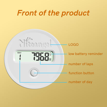 Niteangel Accurately Hamster Wheel Pedometer- Small Animal Step Counter for Niteangel Super-Silent Hamster Wheel | Acrylic Wheel | Wooden Wheel | Cloud Series Hamster Wheel