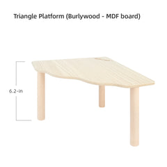 Niteangel Hamster Play Wooden Platform for Dwarf Syrian Hamsters Gerbils Mice Degus or Other Small Pets