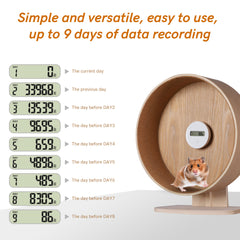 Niteangel Schrittzähler für Hamsterräder – Schrittzähler für Kleintiere, passend für das superleise Niteangel Hamsterrad | Acrylrad | Holzrad | Hamsterrad der Cloud-Serie