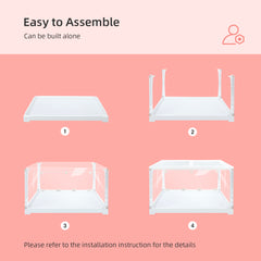 Niteangel Stacker Series Hamster Cage - Stackable & Large Glass Enclosure for Hamster Gerbils Mice Lemming Degus or Other Small-Sized Pets