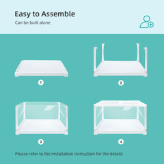 Niteangel Stacker Series Hamster Cage - Stackable & Large Glass Enclosure for Hamster Gerbils Mice Lemming Degus or Other Small-Sized Pets
