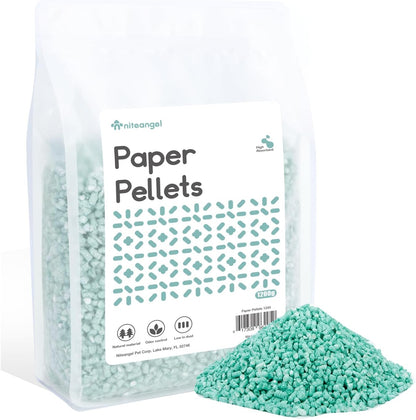 Niteangel Hamster Paper Pellets Bedding 1.8LB / 850g Small Aninam Bedding for Syrian Dwarf Hamsters Gerbils Mice Mouse Lemming Degus or Other Small-Sized Pets