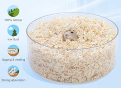Niteangel Aspen Shaving Hamster Beddings for Syrian Dwarf Hamster Gerbil Mice Degu Rat Rabbit Bunny Guinea Pig Chinchilla Hedgehog or Other Small Pets