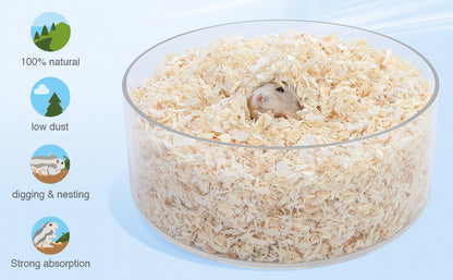 Niteangel Aspen Rasierhamster-Einstreu für syrische Zwerghamster, Rennmäuse, Mäuse, Degu, Ratten, Kaninchen, Hasen, Meerschweinchen, Chinchillas, Igel oder andere kleine Haustiere