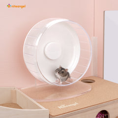 Niteangel Super-Silent Hamster Exercise Wheels: - Quiet Spinner Hamster Running Wheels with Adjustable Stand for Hamsters Gerbils Mice Or Other Small Animals
