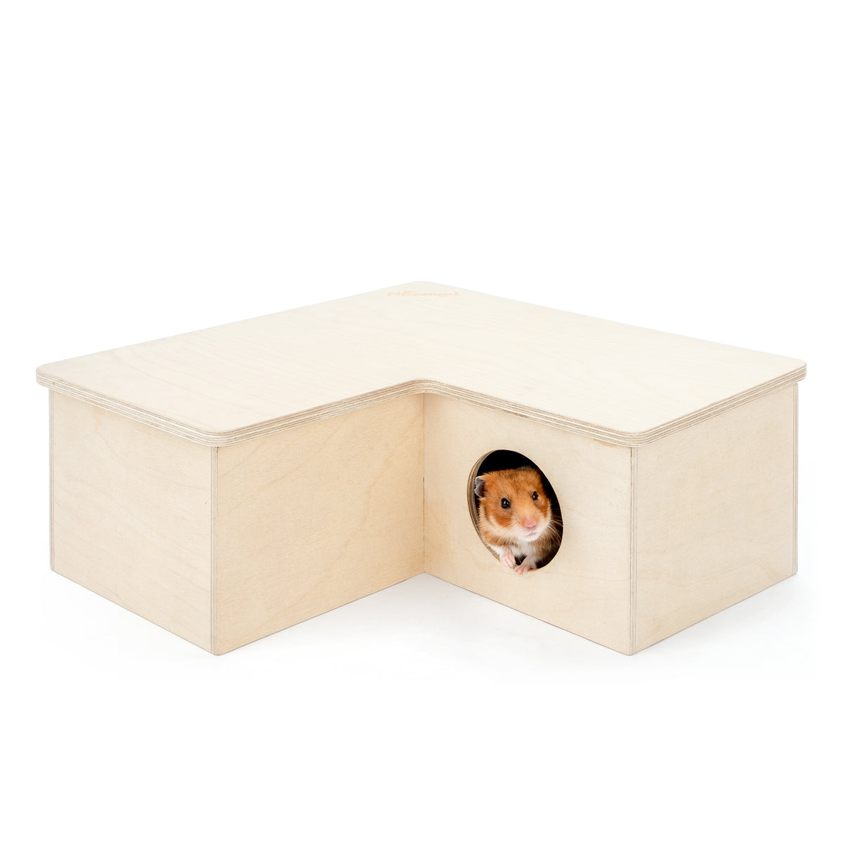 Niteangel Large Wooden Multi-Chamber Hideout for Dwarf and Syrian Hamsters