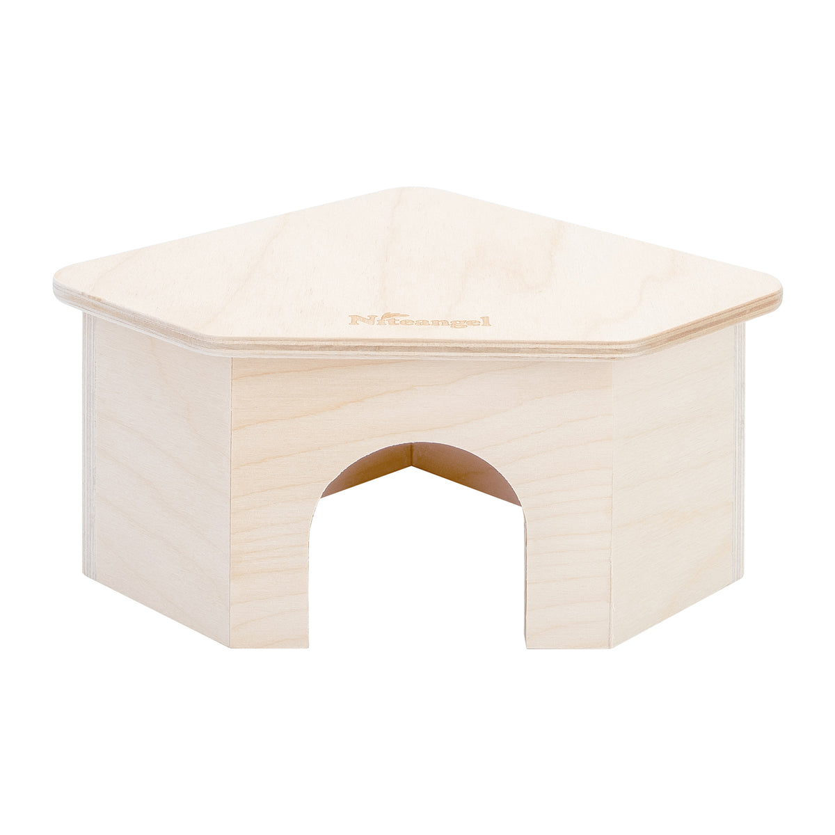 Niteangel Hamster House for Hamsters Gerbils Mice or Similar-Sized Pets (Triangle-Shaped Hamster Hut)