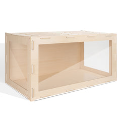 Niteangel Bigger World MDF Terrarium Aspen Poplar Wooden Enclosure for Syrian and Dwarf Hamsters