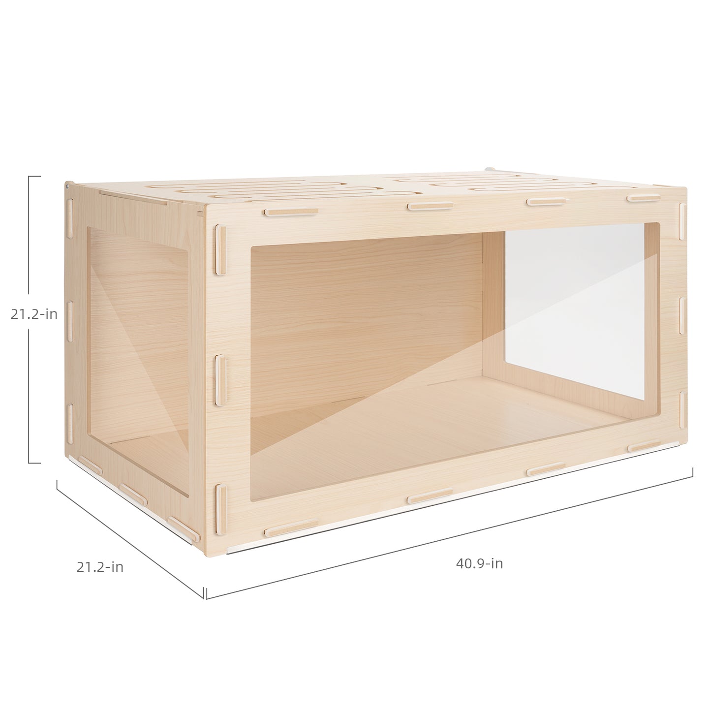 Niteangel Bigger World MDF Terrarium Aspen Poplar Wooden Enclosure for Syrian and Dwarf Hamsters