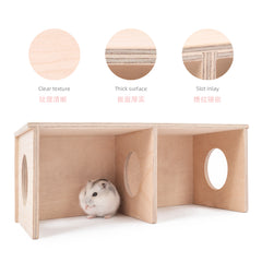 Niteangel Hamster Secret Peep Shed 2-Chamber Hideout & Tunnel Exploring Toys