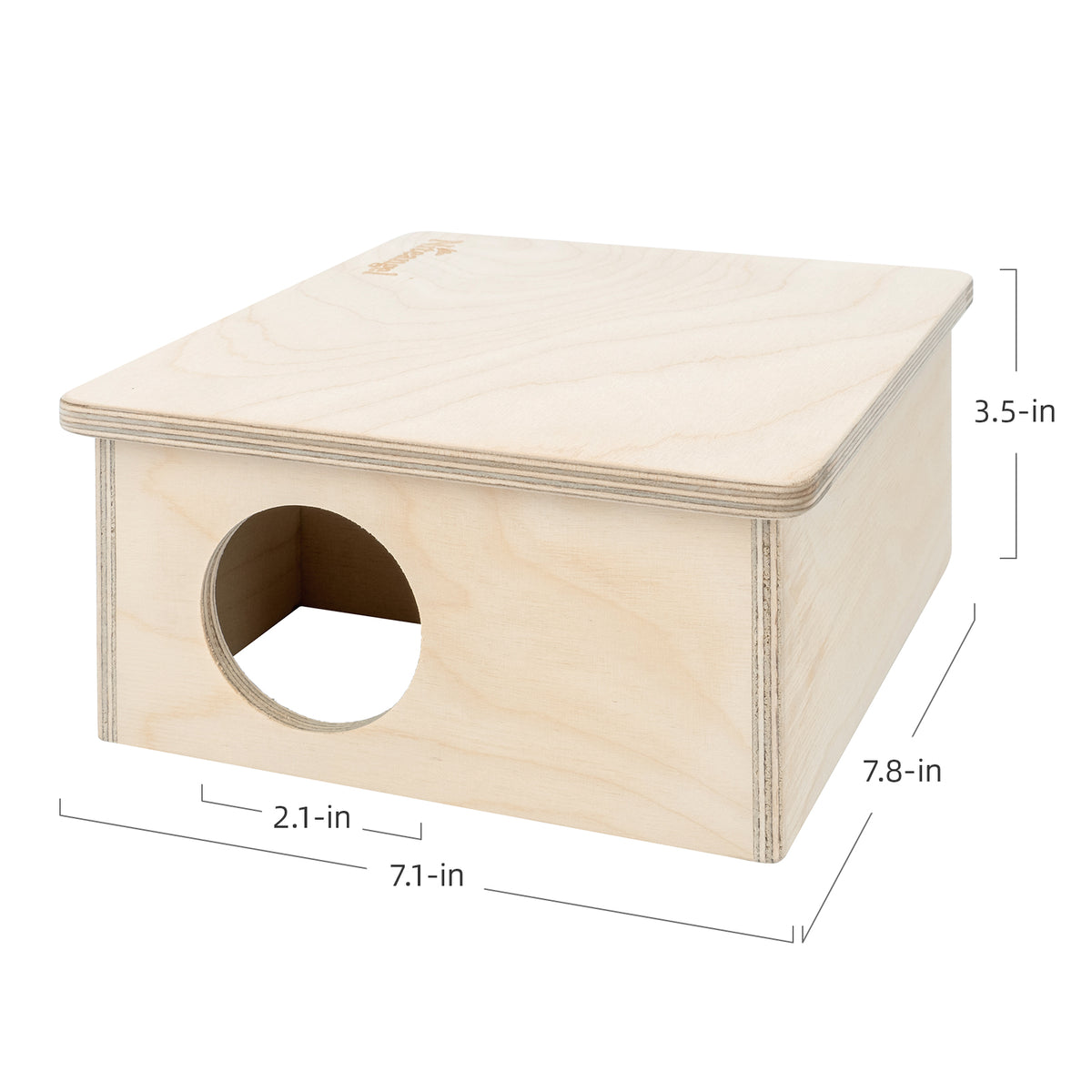 Niteangel Wooden 2-Chamber Hideout for Dwarf and Syrian Hamsters