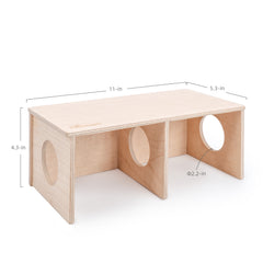 Niteangel Hamster Secret Peep Shed 2-Chamber Hideout & Tunnel Exploring Toys